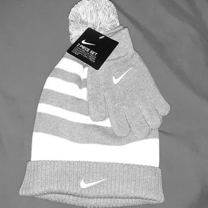 Youth Nike Beanie and Gloves